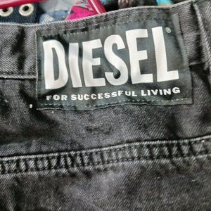 Diesel short men 29 demin jeans black brand new